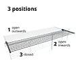 FOXYDRY - Étendoir balcon pliable et inclinable pour extérieur – antracite – 202x63x8 cm - FOXYDRY DUO - vignette