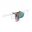 FOXYDRY - Étendoir balcon pliable et inclinable aluminium résistant – antracite – 62x63x8 cm - FOXYDRY DUO - vignette