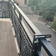 FOXYDRY - Étendoir balcon pliable et inclinable aluminium résistant – antracite – 62x63x8 cm - FOXYDRY DUO - vignette