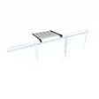 FOXYDRY - Étendoir balcon pliable et inclinable aluminium résistant – antracite – 62x63x8 cm - FOXYDRY DUO - vignette