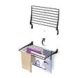 FOXYDRY - Étendoir à linge mural étendoir mural repliable – noir – 82x50x10 cm - FOXYDRY Fold 80 - vignette
