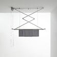 FOXYDRY - Étendoir de plafond manuel en aluminium résistant – gris – 128x54x25 cm - FOXYDRY Mini 120 - vignette