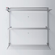 FOXYDRY - Étendoir mural 3 grilles pour intérieur et extérieur – gris – 152x52x137 cm - FOXYDRY Tower - vignette
