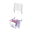 FOXYDRY - Étendoir à linge mural étendoir mural repliable – gris – 60x50x10 cm - FOXYDRY Fold 60 - vignette