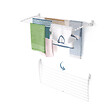 FOXYDRY - Étendoir à linge mural pour intérieur et extérieur – blanc – 116x50x10 cm - FOXYDRY Fold Down 120 - vignette