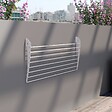 FOXYDRY - Étendoir à linge mural pour intérieur et extérieur – blanc – 116x50x10 cm - FOXYDRY Fold Down 120 - vignette