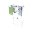 FOXYDRY - Étendoir à linge mural pour intérieur et extérieur – blanc – 82x50x10 cm - FOXYDRY Fold Down 80 - vignette