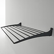 FOXYDRY - Étendoir à linge mural pour intérieur et extérieur – noir – 100x50x10 cm - FOXYDRY Fold 100 - vignette