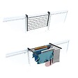 FOXYDRY - Étendoir balcon pliable et inclinable anti-rouille – antracite – 82x63x8 cm - FOXYDRY DUO - vignette