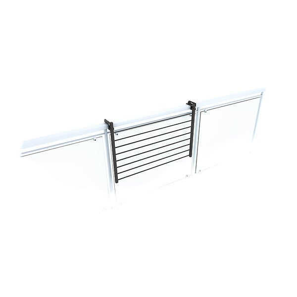 FOXYDRY - Étendoir balcon pliable et inclinable anti-rouille – antracite – 82x63x8 cm - FOXYDRY DUO - large
