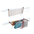 FOXYDRY - Étendoir balcon pliable et inclinable aluminium résistant – corten – 118x63x8 cm - FOXYDRY DUO - vignette