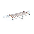 FOXYDRY - Étendoir balcon pliable et inclinable aluminium résistant – corten – 118x63x8 cm - FOXYDRY DUO - vignette