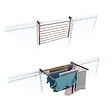 FOXYDRY - Étendoir balcon pliable et inclinable anti-rouille – corten – 82x63x8 cm - FOXYDRY DUO - vignette