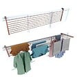 FOXYDRY - Étendoir balcon pliable et inclinable pour extérieur – corten – 202x63x8 cm - FOXYDRY DUO - vignette