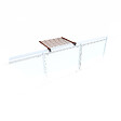 FOXYDRY - Étendoir balcon pliable et inclinable aluminium résistant – corten – 62x63x8 cm - FOXYDRY DUO - vignette