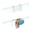 FOXYDRY - Étendoir balcon pliable et inclinable aluminium résistant – blanc – 62x63x8 cm - FOXYDRY DUO - vignette