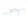 FOXYDRY - Étendoir balcon pliable et inclinable aluminium résistant – blanc – 62x63x8 cm - FOXYDRY DUO - vignette