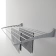 FOXYDRY - Étendoir à linge mural pour intérieur et extérieur – gris – 100x50x10 cm - FOXYDRY Fold Down 100 - vignette