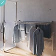 FOXYDRY - Étendoir à linge mural pour intérieur et extérieur – gris – 100x50x10 cm - FOXYDRY Fold Down 100 - vignette