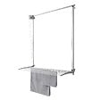FOXYDRY - Étendoir mural pour intérieur et extérieur, durable – gris – 152x52x137 cm - FOXYDRY Wall 150 - vignette