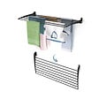 FOXYDRY - Étendoir à linge mural étendoir mural repliable – noir – 116x50x10 cm - FOXYDRY Fold Down 120 - vignette