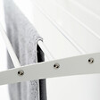 FOXYDRY - Étendoir mural 2 grilles aluminium résistant – blanc – 152x52x137 cm - FOXYDRY Wall Plus - vignette