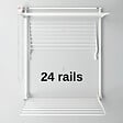 FOXYDRY - Étendoir mural 3 grilles pour intérieur et extérieur – blanc – 128x52x137 cm - FOXYDRY Tower - vignette