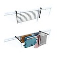 FOXYDRY - Étendoir balcon pliable et inclinable aluminium résistant – antracite – 118x63x8 cm - FOXYDRY DUO - vignette