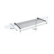 FOXYDRY - Étendoir balcon pliable et inclinable aluminium résistant – antracite – 118x63x8 cm - FOXYDRY DUO - vignette