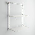 FOXYDRY - Étendoir mural 2 grilles pliable et réglable en hauteur – blanc – 128x52x137 cm - FOXYDRY Wall Plus - vignette