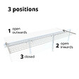 FOXYDRY - Étendoir balcon pliable et inclinable pour extérieur – blanc – 202x63x8 cm - FOXYDRY DUO - vignette