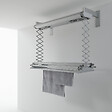 FOXYDRY - Étendoir électrique mur ou plafond en aluminium résistant – gris – 122x57x30 cm - FOXYDRY Air 120 - vignette