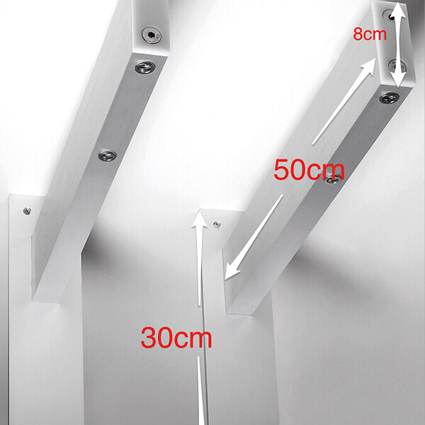 FOXYDRY - Étendoir électrique mur ou plafond en aluminium résistant – gris – 122x57x30 cm - FOXYDRY Air 120 - large
