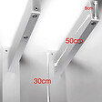 FOXYDRY - Étendoir électrique mur ou plafond en aluminium résistant – gris – 122x57x30 cm - FOXYDRY Air 120 - vignette