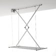 FOXYDRY - Étendoir de plafond manuel en aluminium résistant – gris – 152x54x25 cm - FOXYDRY Mini 150 - vignette