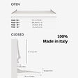 FOXYDRY - Étendoir à linge mural en aluminium résistant – blanc – 100x50x10 cm - FOXYDRY Fold 100 - vignette