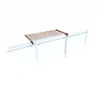 FOXYDRY - Étendoir balcon pliable et inclinable pour extérieur – corten – 102x63x8 cm - FOXYDRY DUO - vignette