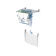 FOXYDRY - Étendoir à linge mural étendoir mural repliable – gris – 60x50x10 cm - FOXYDRY Fold Down 60 - vignette