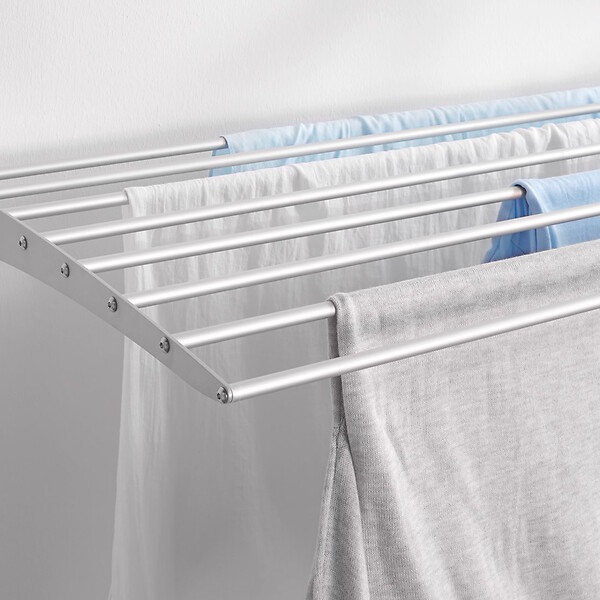 FOXYDRY - Étendoir à linge mural étendoir mural repliable – gris – 60x50x10 cm - FOXYDRY Fold Down 60 - large