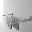 FOXYDRY - Étendoir à linge mural étendoir mural repliable – gris – 60x50x10 cm - FOXYDRY Fold Down 60 - vignette