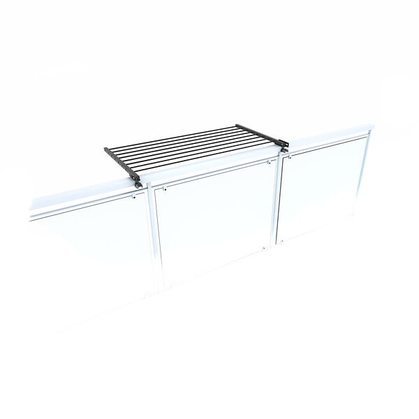 FOXYDRY - Étendoir balcon pliable et inclinable pour extérieur – antracite – 102x63x8 cm - FOXYDRY DUO - large