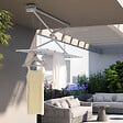 FOXYDRY - Étendoir de plafond manuel en aluminium résistant – blanc – 152x54x25 cm - FOXYDRY Mini 150 - vignette