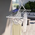 FOXYDRY - Étendoir de plafond manuel en aluminium résistant – blanc – 152x54x25 cm - FOXYDRY Mini 150 - vignette