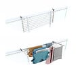 FOXYDRY - Étendoir balcon pliable et inclinable pour extérieur – blanc – 102x63x8 cm - FOXYDRY DUO - vignette