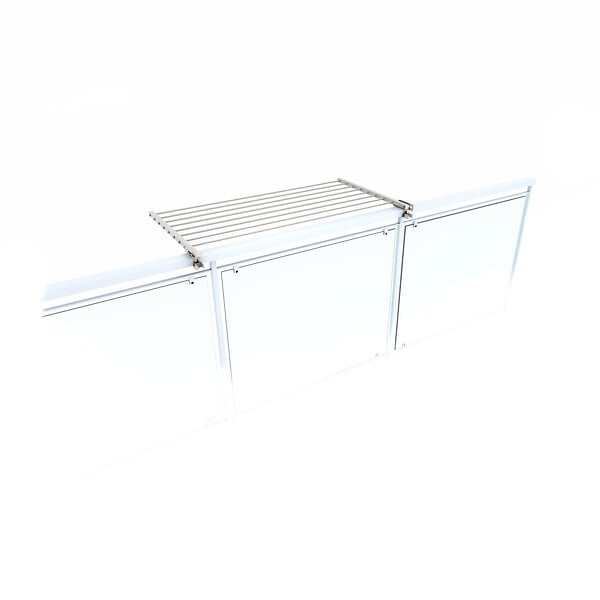 FOXYDRY - Étendoir balcon pliable et inclinable pour extérieur – blanc – 102x63x8 cm - FOXYDRY DUO - large