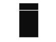 GRUPOALVIC - Porte et façade de tiroir cuisine Louna - Noir mat - L.40cm - vignette