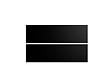 GRUPOALVIC - Façade 2 tiroirs casseroliers Lautrec - Noir mat - l.120cm - vignette