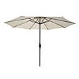 CONCEPT USINE - Parasol  ecru droit rond 27 x 27 m FIGARI - vignette