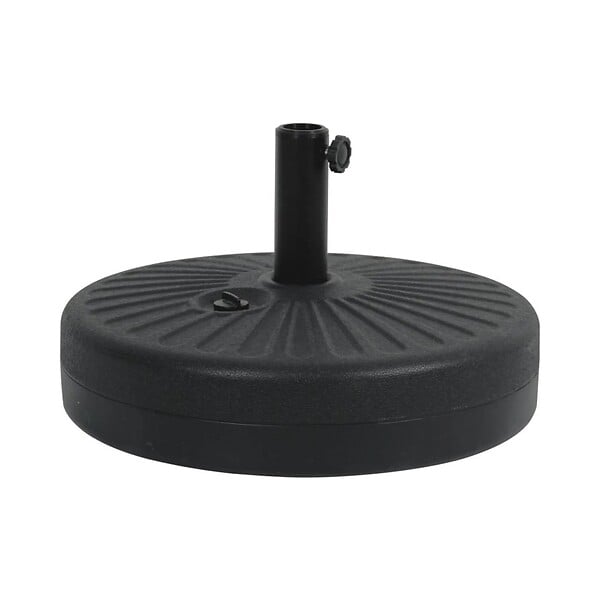 CONCEPT USINE - Pied de parasol circulaire en plastique résistant noir SUN - large