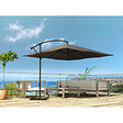 CONCEPT USINE - Parasol  gris déporté carré 3 x 3 m SOLENZARA - vignette